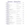 A contents page listing twelve weekly workouts covering prefixes, suffixes, homophones and Year 6 word lists