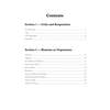 A table of contents listing biology topics from cells to reproduction, with page numbers for each section