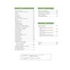 A contents page listing sections on writing, grammar, spoken language and exam practice with page numbers