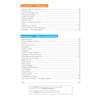 A contents page listing chapters on Shakespeare and writing, with page numbers and a note about QR code quizzes