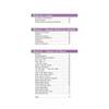 A contents page listing sections on letters, weather, holidays, and grammar with page numbers