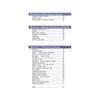 A contents page listing German grammar topics and phrases with page numbers for Sections 6 to 8