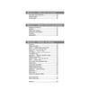 A contents page listing German grammar topics and vocabulary sections with page numbers
