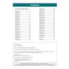 A list of exercises and answers with page numbers, plus publication details at the bottom