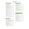 A table of contents listing four sections covering numbers, algebra, graphs, and ratio with page numbers