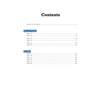 A contents page listing practice papers and answers with page numbers
