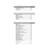 A contents page listing sections on phone calls, weather, and grammar with page numbers for each topic