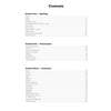 A table of contents listing spelling, punctuation and grammar topics with page numbers