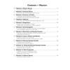 A contents page listing twelve physics workouts with page numbers and brief topic descriptions
