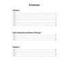 A table of contents listing tests for Number, Ratio, and Algebra with their starting page numbers