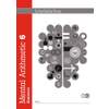 The front cover of the Mental Arithmetic 6 Answers book, featuring a brain graphic filled with maths symbols
