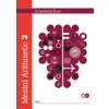 The front cover of Mental Arithmetic Book 3, featuring a brain graphic filled with maths symbols