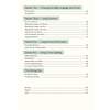 A contents page listing sections on grammar, punctuation, spelling and a writing test, with page numbers
