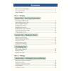 A table of contents listing sections on reading, writing and test practice with page numbers