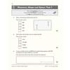 A timed test on measures and shape, including a bearing question, a cuboid plan view