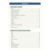 A contents page listing maths topics from number and operations to measures, shape and space, with page numbers