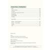 A contents page listing chapters on handling data, charts, graphs and probability, with page numbers and answers
