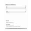 A contents page listing six mixed practice tests with page numbers, plus answers and a progress chart