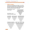 Children complete five digital cascade diagrams by filling in missing digits using addition rules