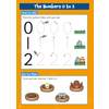 Children trace numbers 0, 1 and 2, then circle the nests containing exactly one bird
