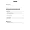 A table of contents listing exam skills and sport studies topics with page numbers