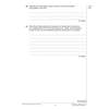 Two short-answer questions on CPU components and performance, requiring written explanations for marks