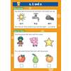 Children identify words starting with s, t and a sounds, then circle and tick pictures to match the sounds