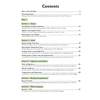 A table of contents listing grammar, reading and maths language topics with page numbers