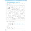 Children colour caterpillars that form the letter c, then trace and write the letter themselves