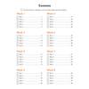 A contents page listing eight weeks of daily practice, with tick boxes to record which pages have been attempted