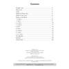 A list of topics including shapes, letters and numbers, with page numbers for each section