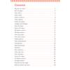 A contents page listing 28 sections on colours, shapes and patterns with page numbers from 4 to 30