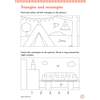 Children colour triangles in a camping scene and ring the correct number of rectangles in a city scene