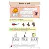 Children segment words into sounds, circle the correct number of sounds, and copy letters into word frames