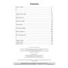 A list of spelling and phonics topics with page numbers, plus publication details at the bottom