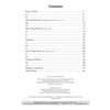 A contents page listing phonics sounds, tricky words and spelling sections with page numbers