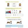 Children match captions to pictures, spell words in frames, circle the best image for a sentence
