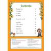 A contents page listing early writing topics like drawing lines and letter formation