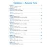 A contents page listing twelve weekly phonics workouts covering digraphs, split digraphs and sentence writing