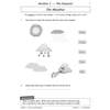 Children match weather pictures to names, then name another type of weather and keep a diary