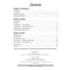 A contents page listing sections on the seasons, plants and trees with page numbers and a note on where answers are found