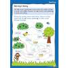 Children colour words containing the /ee/ sound spelled as 'ey' to create a path through a jungle scene