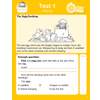 A short reading passage about a duckling hatching, followed by questions to find a word and tick the correct answer