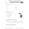 Four exercises on writing numbers in words and numerals, plus a number track to complete around 503