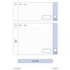 Two subtraction questions requiring the child to show their method and write the answer