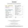 A contents page listing sections on drafting, non-fiction and fiction writing, with page numbers for each exercise