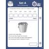 Children order six decimals from smallest to largest, then add the weight of a bucket and apples to find the total mass