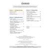 A contents page listing sections on drafting, non-fiction and fiction writing, with page numbers for each topic