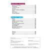A contents page listing sections on punctuation and spelling with page numbers, plus publisher details at the bottom