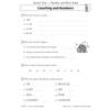 Children write numbers in words and figures, circle square numbers, and convert Roman numerals to digits
